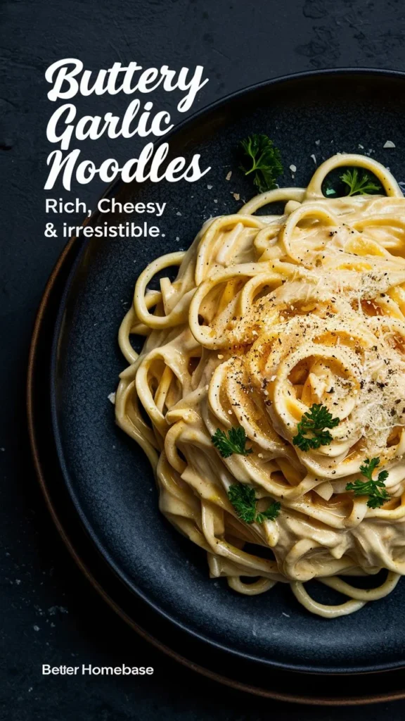 Buttery Garlic Noodles – Rich, Cheesy & Irresistible