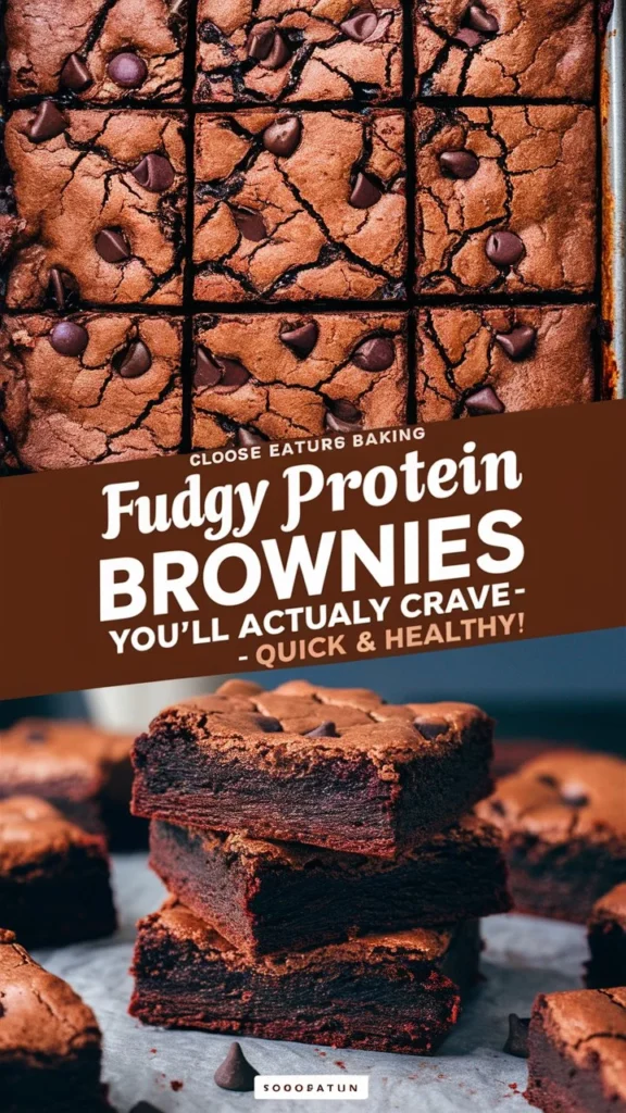 "Fudgy Protein Brownies You’ll Actually Crave – Quick & Healthy!"