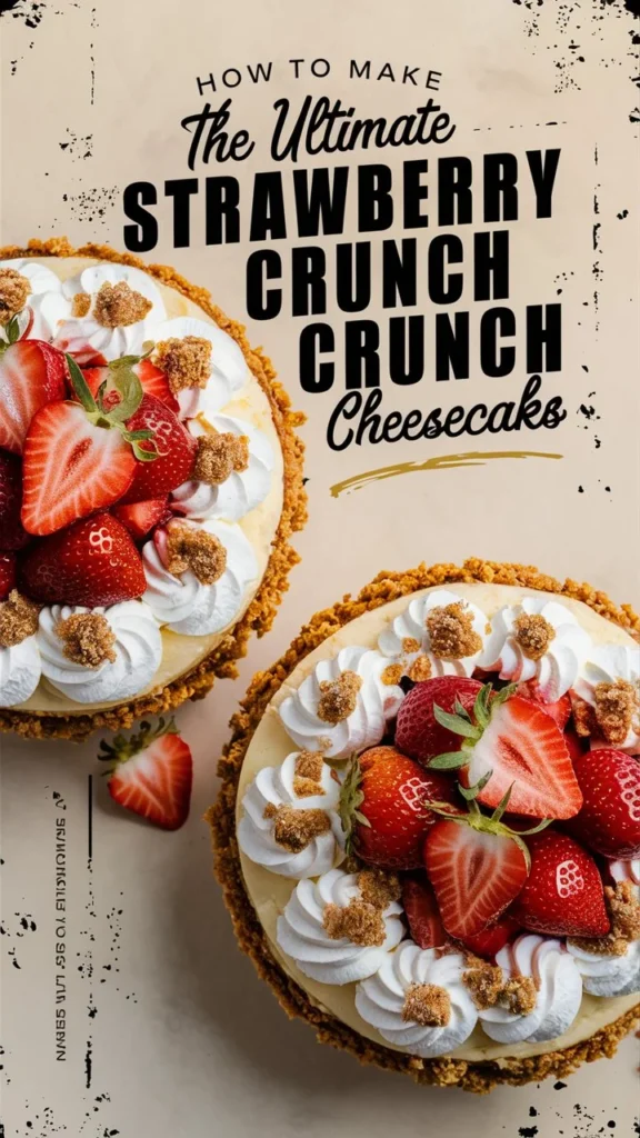 How to Make the Ultimate Strawberry Crunch Cheesecake
