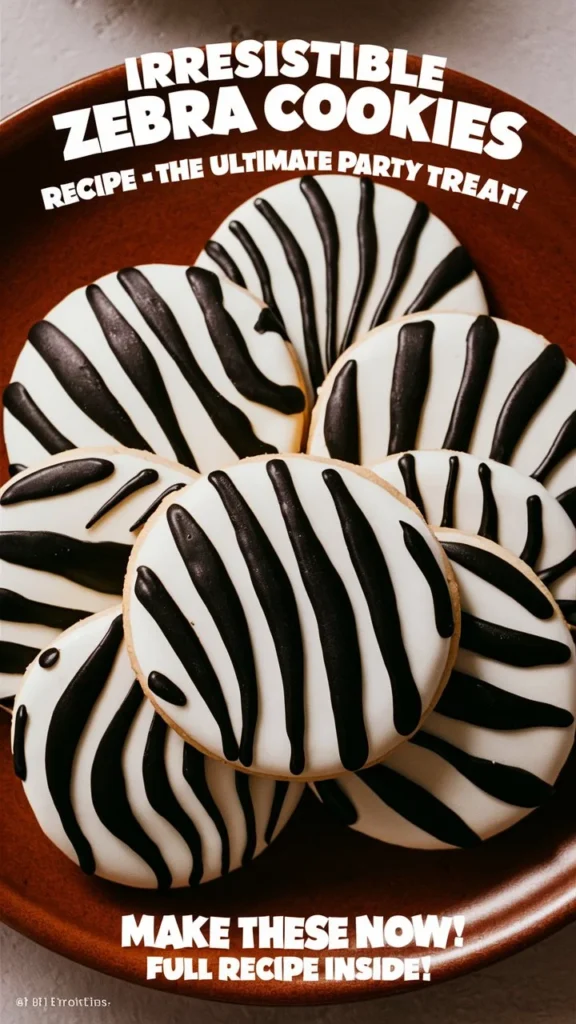 "Irresistible Zebra Cookies Recipe – The Ultimate Party Treat!"