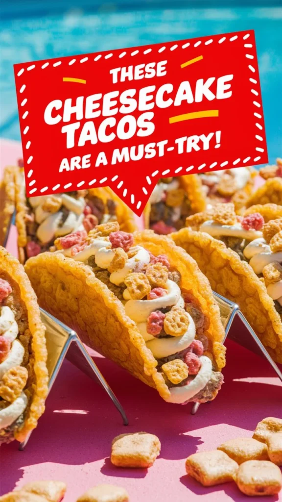 These Colorful Cheesecake Tacos Are a Must-Try!
