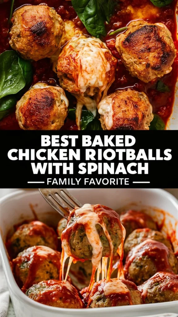 Best Baked Chicken Ricotta Meatballs with Spinach – Family Favorite