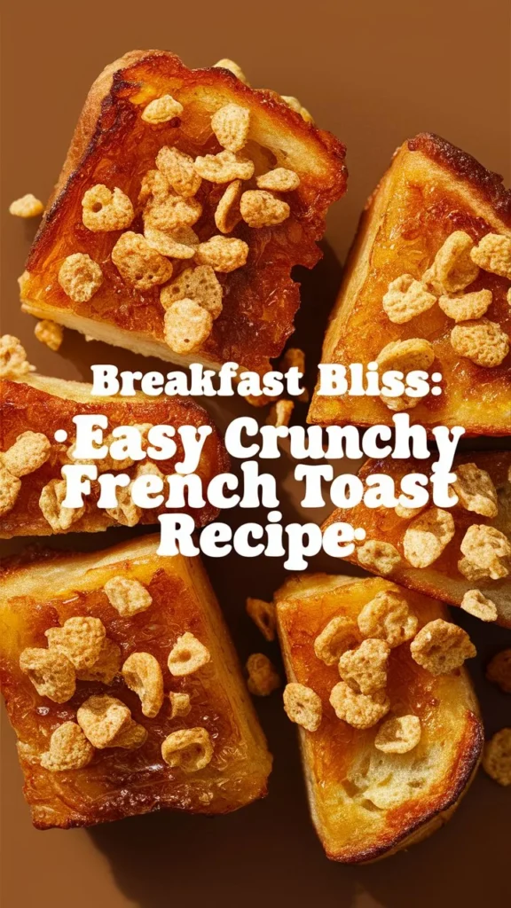 Breakfast Bliss: Easy Crunchy French Toast Recipe
