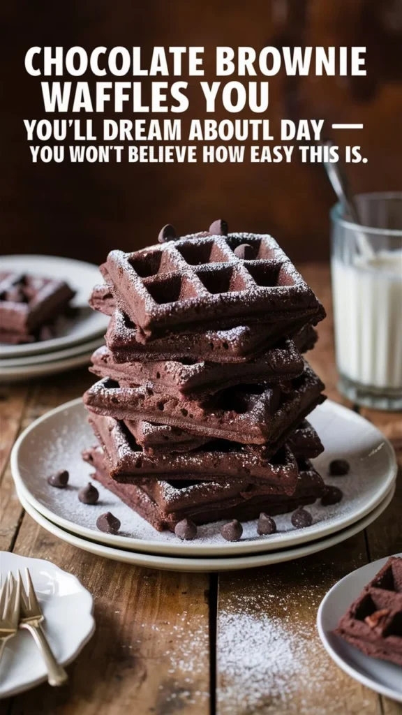 Chocolate Brownie Waffles You’ll Dream About All Day