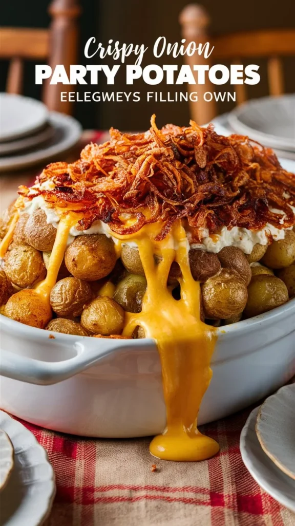 Crispy Onion Party Potatoes Everyone Fights Over