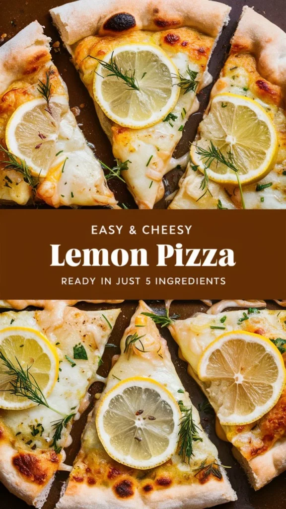 Easy & Cheesy Lemon Pizza – Ready in Just 5 Ingredients