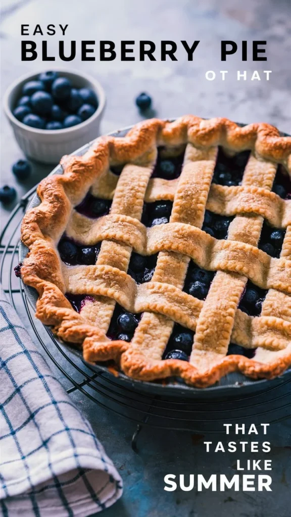 Easy Blueberry Pie That Tastes Like Summer