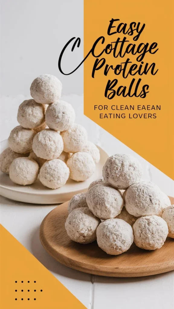 Easy Cottage Cheese Protein Balls for Clean Eating Lovers