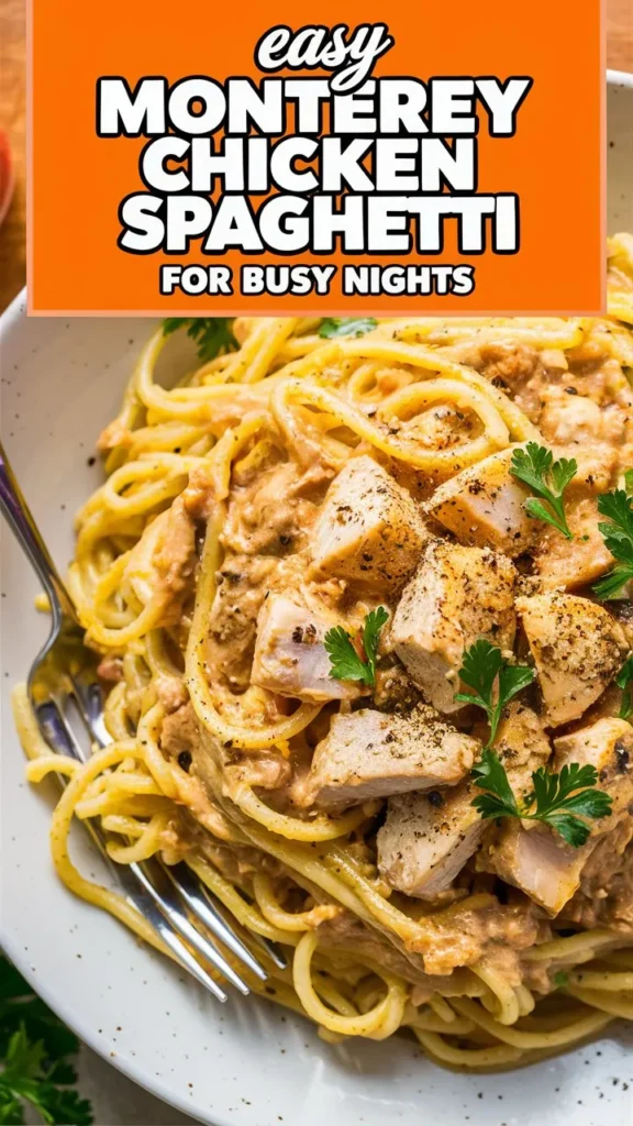 Easy Monterey Chicken Spaghetti for Busy Nights