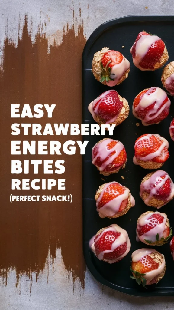 Easy Strawberry Energy Bites Recipe (Perfect Snack!)
