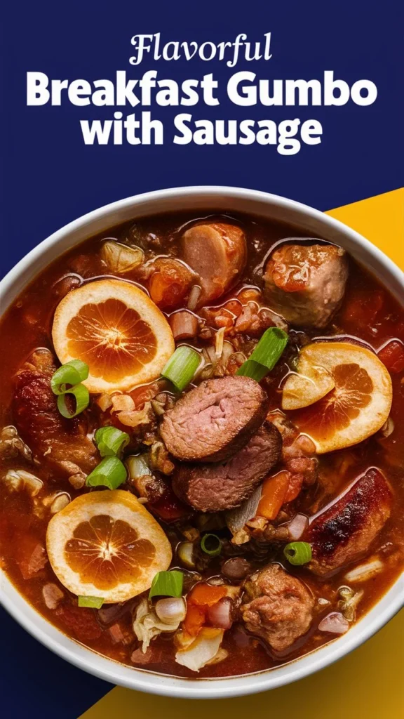 Flavorful Satsuma Breakfast Gumbo with Sausage