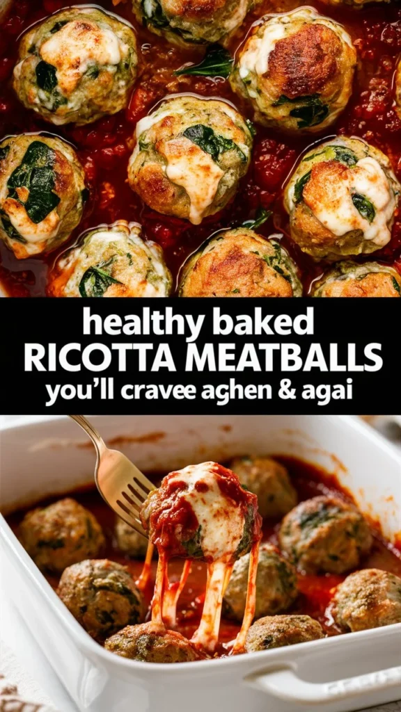 Healthy Baked Chicken Ricotta Meatballs You’ll Crave Again & Again
