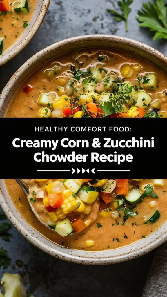 Healthy Comfort Food: Creamy Corn & Zucchini Chowder Recipe
