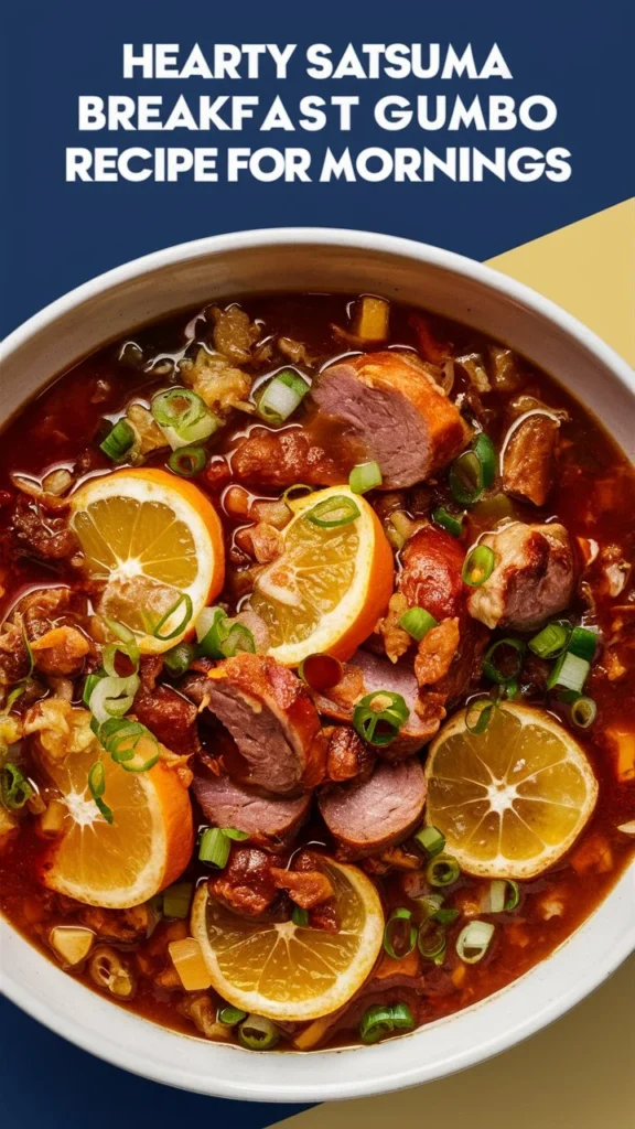 Hearty Satsuma Breakfast Gumbo Recipe for Mornings