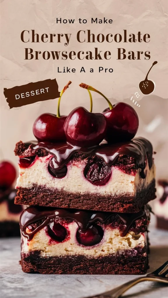 How to Make Cherry Chocolate Brownie Cheesecake Bars Like a Pro
