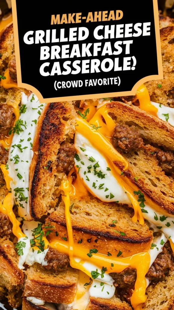 Make-Ahead Grilled Cheese Breakfast Casserole (Crowd Favorite!)