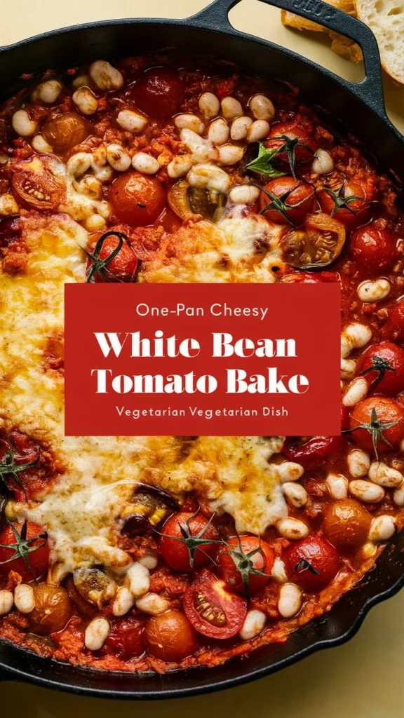 One-Pan Cheesy White Bean Tomato Bake You’ll Crave