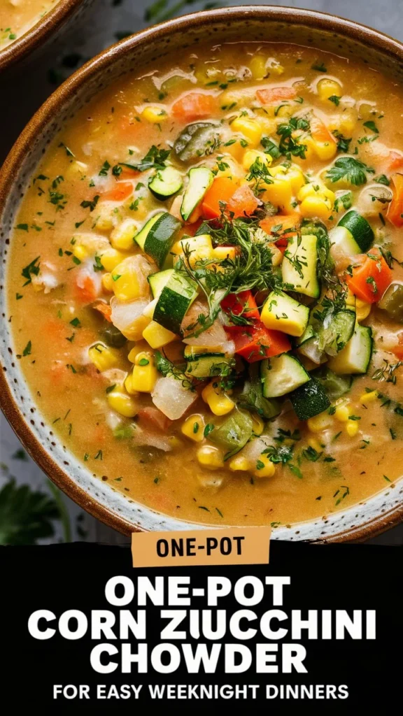 One-Pot Corn Zucchini Chowder for Easy Weeknight Dinners