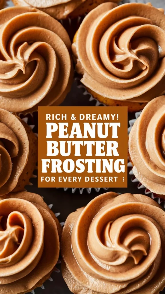 Rich & Dreamy Peanut Butter Frosting for Every Dessert