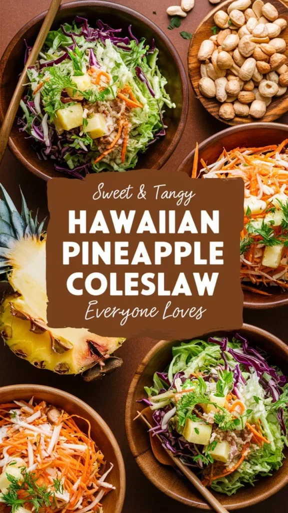 Sweet & Tangy Hawaiian Pineapple Coleslaw Everyone Loves
