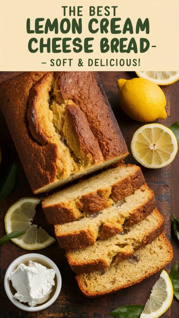 The Best Lemon Cream Cheese Bread – Soft & Delicious