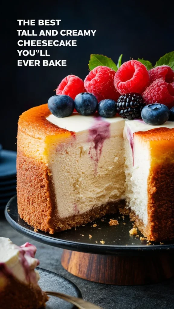 “The Best Tall and Creamy Cheesecake You’ll Ever Bake”
