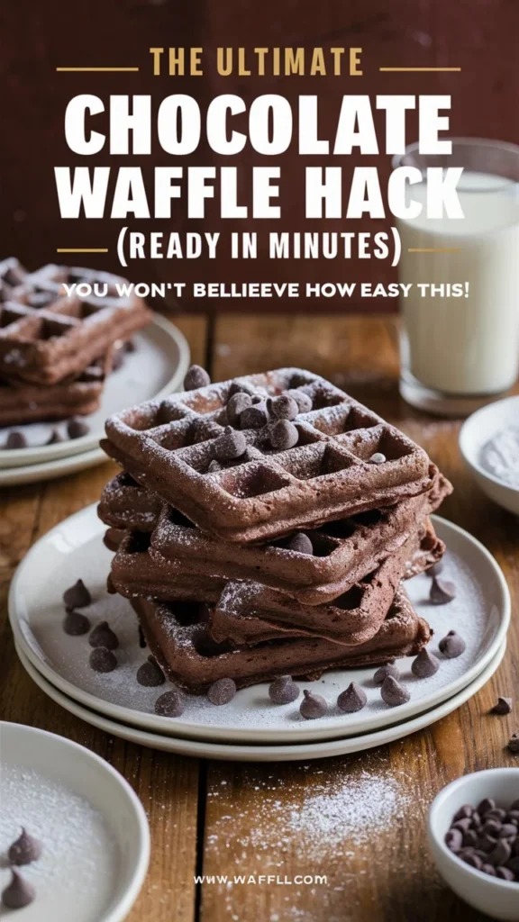 The Ultimate Chocolate Waffle Hack (Ready in Minutes!)