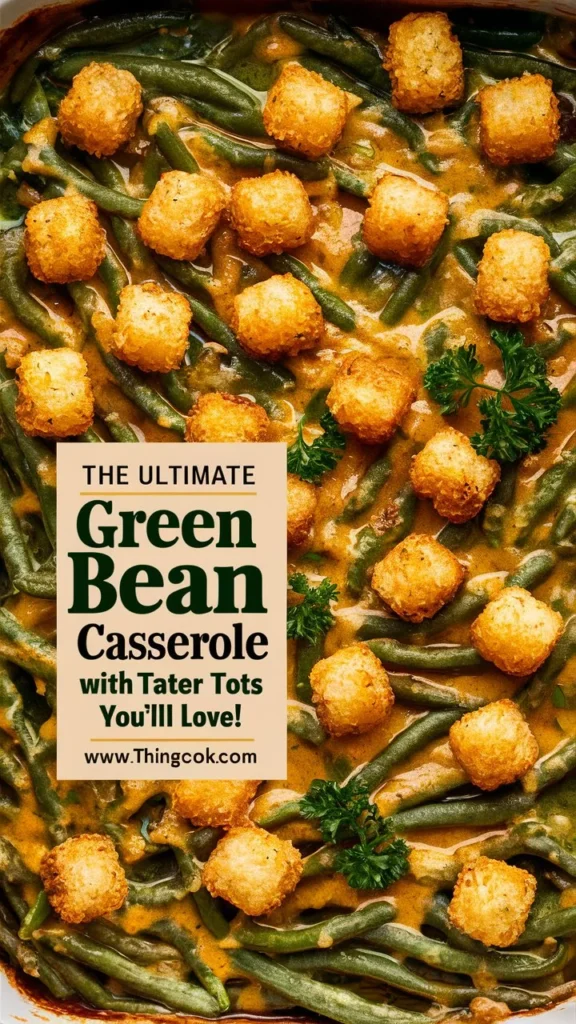 “The Ultimate Green Bean Casserole with Tater Tots You’ll Love!”
