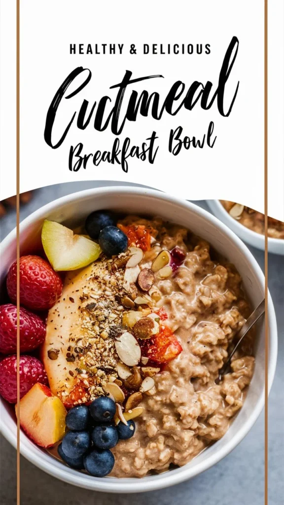 Healthy & Delicious Custard Oatmeal Breakfast Bowl