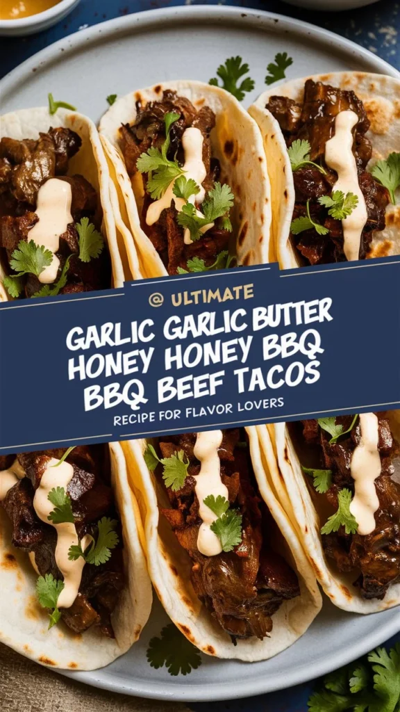 Ultimate Garlic Butter Honey BBQ Beef Tacos Recipe for Flavor Lovers