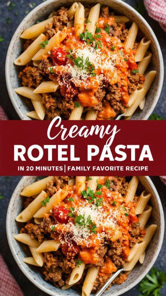 Creamy Rotel Pasta in 20 Minutes | Family Favorite Recipe