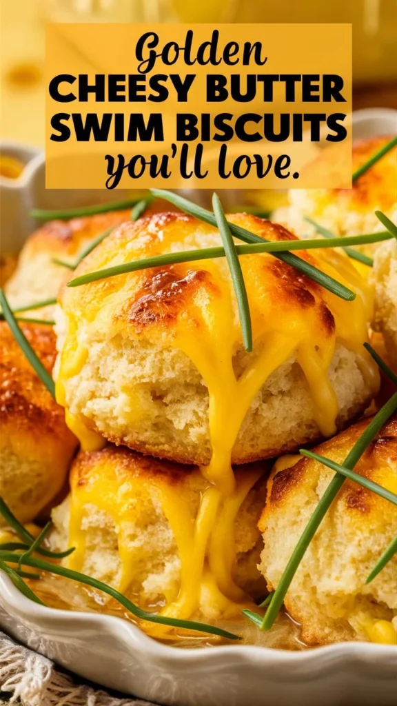 Golden Cheesy Butter Swim Biscuits You’ll Love