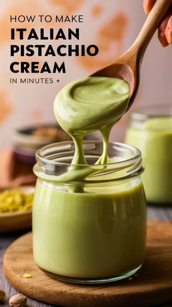 How to Make Italian Pistachio Cream in Minutes