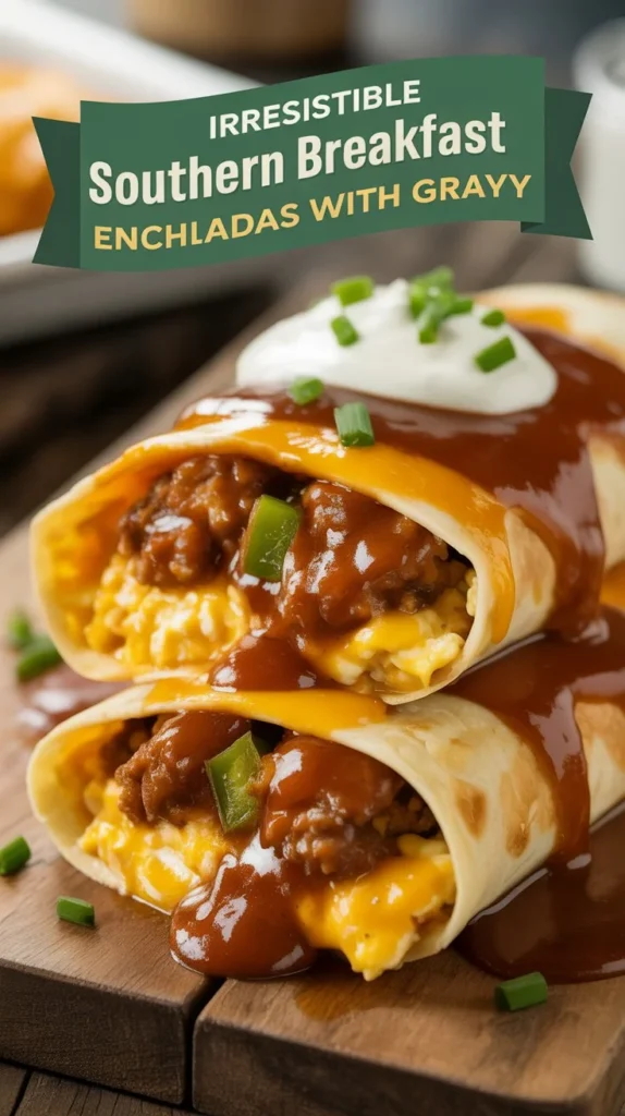 Irresistible Southern Breakfast Enchiladas with Gravy