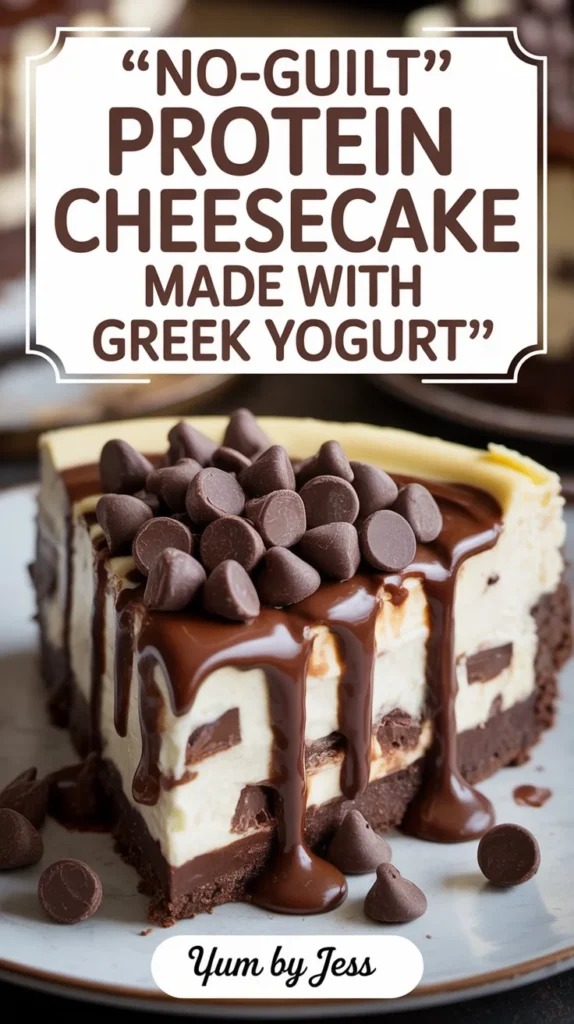 “No-Guilt Protein Cheesecake Made with Greek Yogurt”