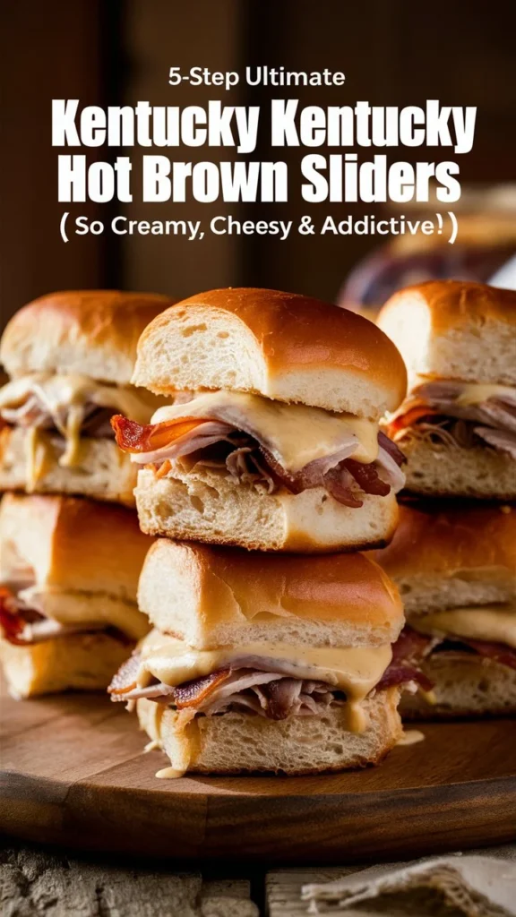 “5-Step Ultimate Kentucky Hot Brown Sliders (So Creamy, Cheesy & Addictive!)”
