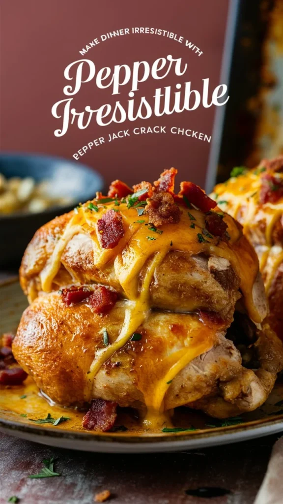 Make Dinner Irresistible with Pepper Jack Crack Chicken