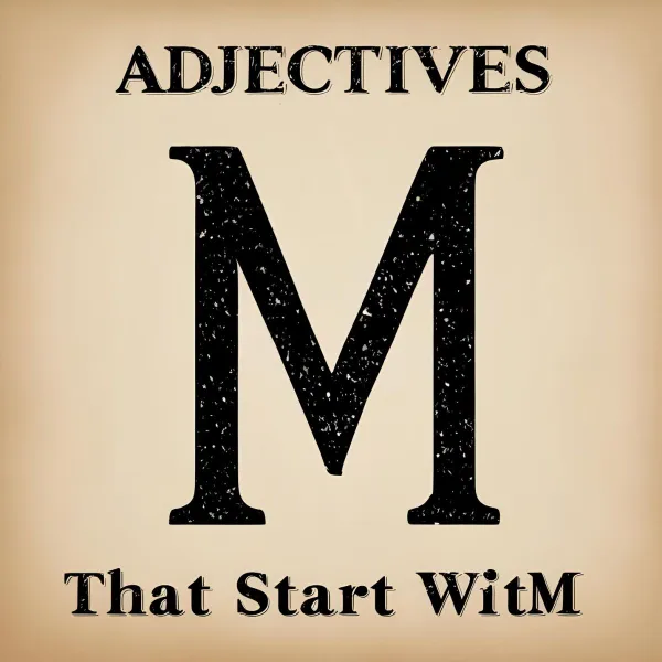 Adjectives That Start With M