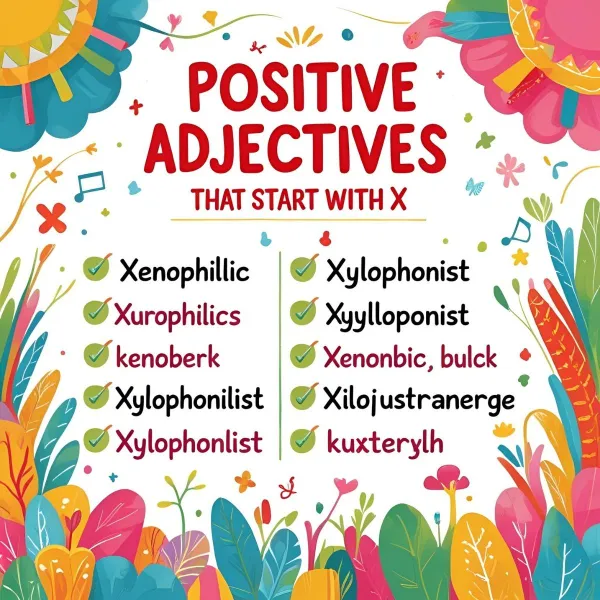 Adjectives That Start With X