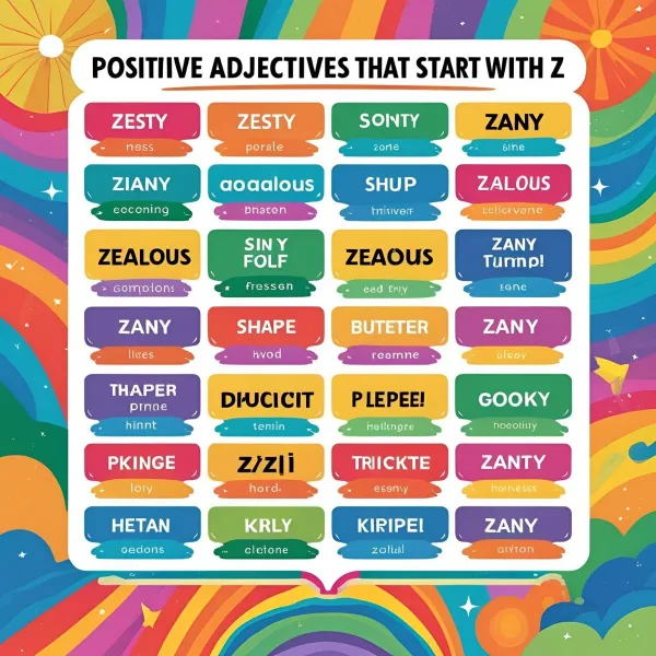 Adjectives That Start With Z