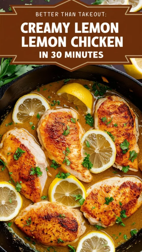 Better Than Takeout: Creamy Lemon Chicken in 30 Minutes
