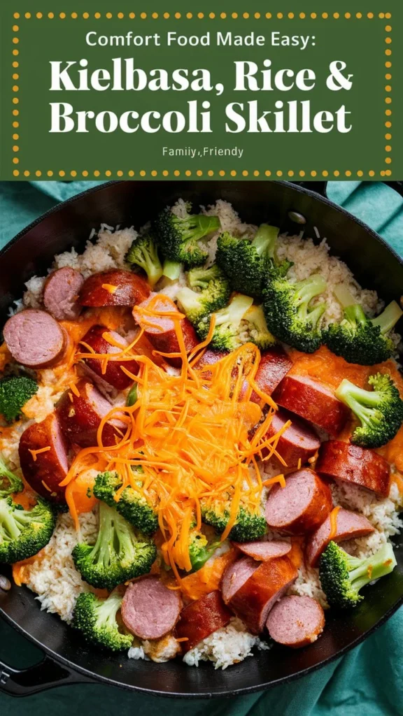 Comfort Food Made Easy: Kielbasa, Rice & Broccoli Skillet