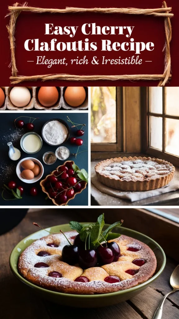 Easy Cherry Clafoutis Recipe – Elegant, Rich & Irresistible!