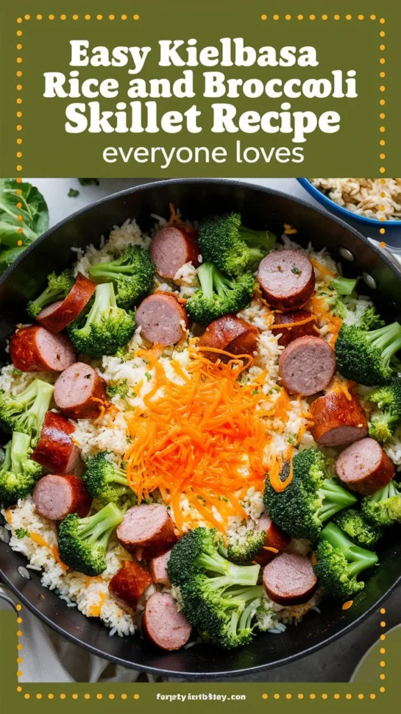Easy Kielbasa Rice and Broccoli Skillet Recipe Everyone Loves