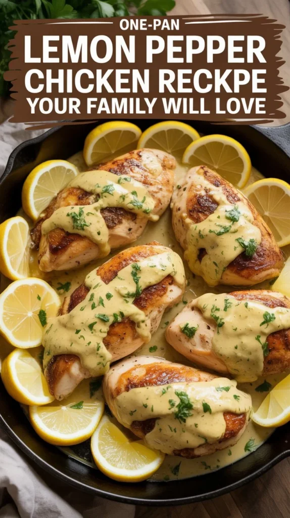 One-Pan Lemon Pepper Chicken Recipe Your Family Will Love