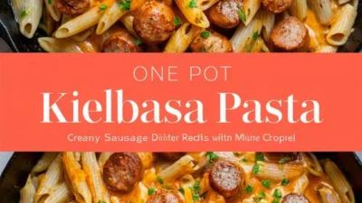 One Pot Creamy Kielbasa Pasta You’ll Want to Make Again and Again