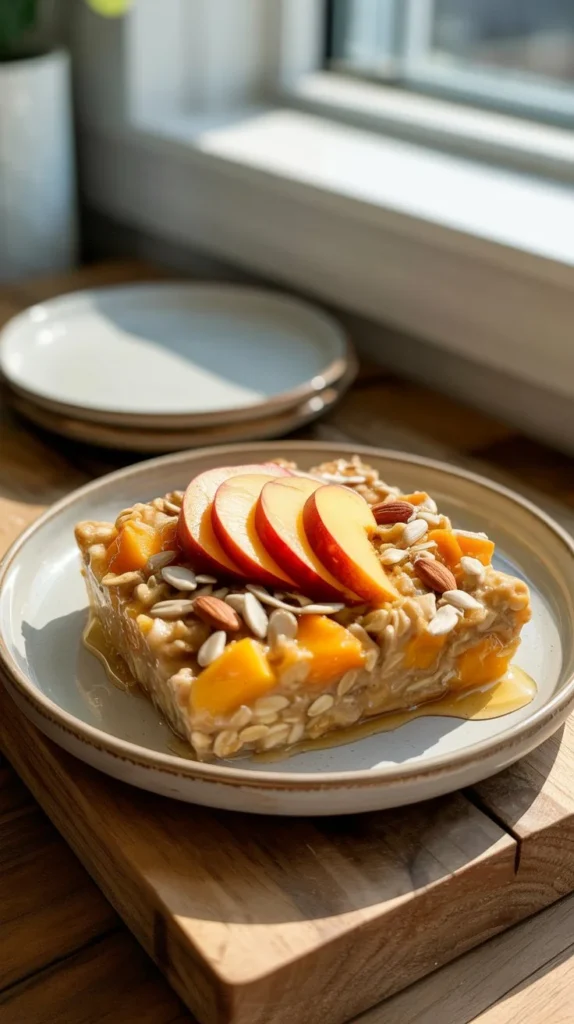 Baked Peach Oatmeal You Can Make Ahead for the Week