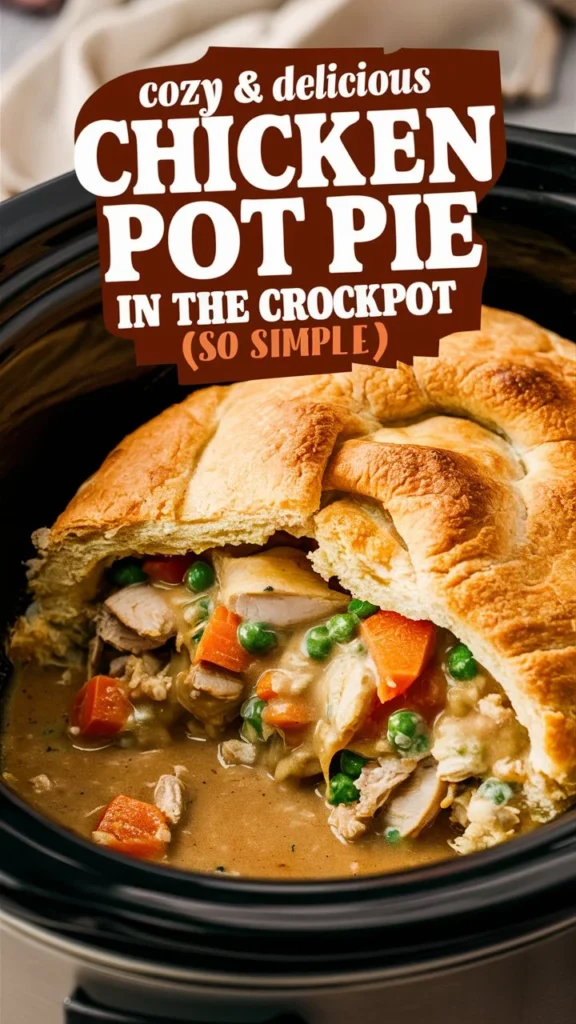 Cozy & Delicious Chicken Pot Pie in the Crockpot (So Simple!)

