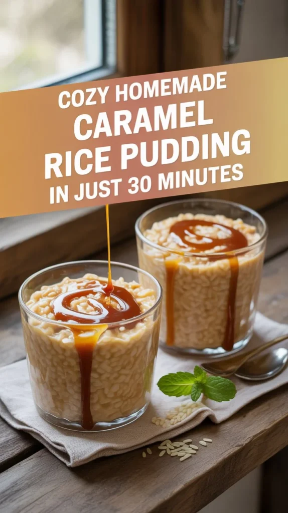 Cozy Homemade Caramel Rice Pudding in Just 30 Minutes