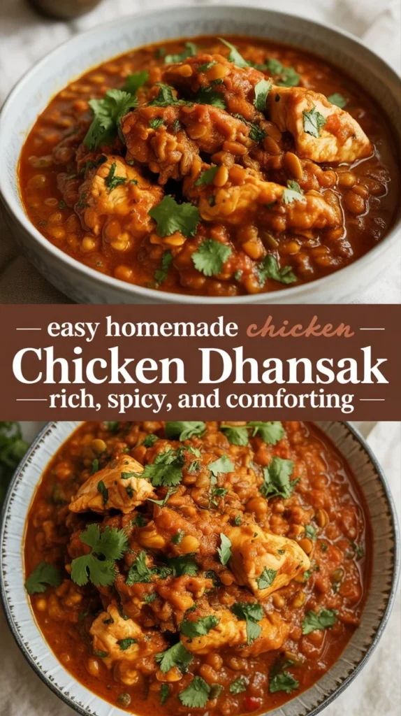 Easy Homemade Chicken Dhansak—Rich, Spicy, and Comforting